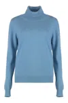 Malo Cashmere Turtleneck Pullover In Light Blue