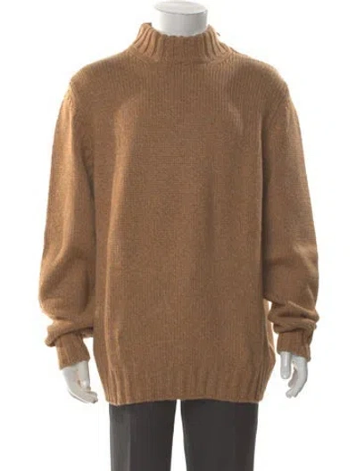 Pre-owned Malo Cashmere Turtleneck Pullover In Neutral