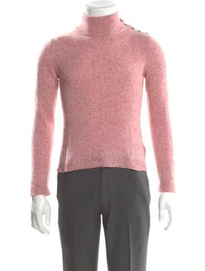 Pre-owned Malo Cashmere Turtleneck Pullover In Pink