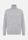 Malo Cashmere Turtleneck Sweater In Gray