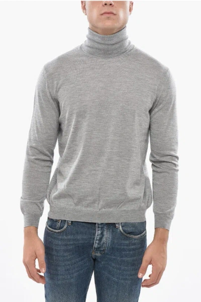 Malo Cashmere Turtleneck Sweater In Gray