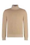 Malo Cashmere Turtleneck Sweater In Beige