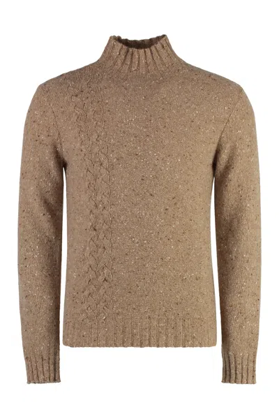 Malo Cashmere Turtleneck Sweater In Beige