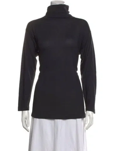 Pre-owned Malo Cashmere Turtleneck Sweater In Black