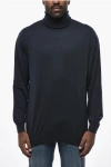 Malo Cashmere Turtleneck Sweater In Blue