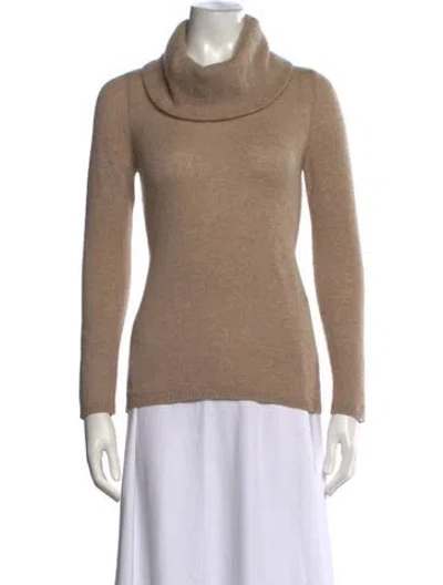 Pre-owned Malo Cashmere Turtleneck Sweater In Brown/neutrals