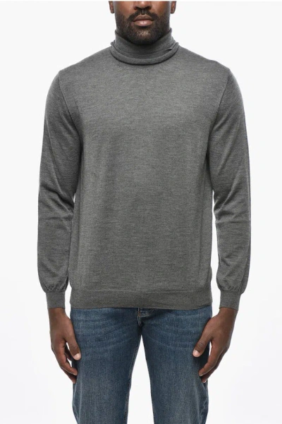 Malo Cashmere Turtleneck Sweater In Gray