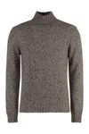Malo Cashmere Turtleneck Sweater In Grey