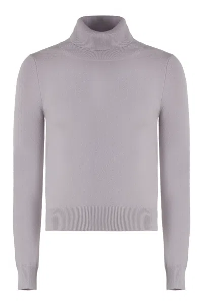 Malo Cashmere Turtleneck Sweater In Lilac