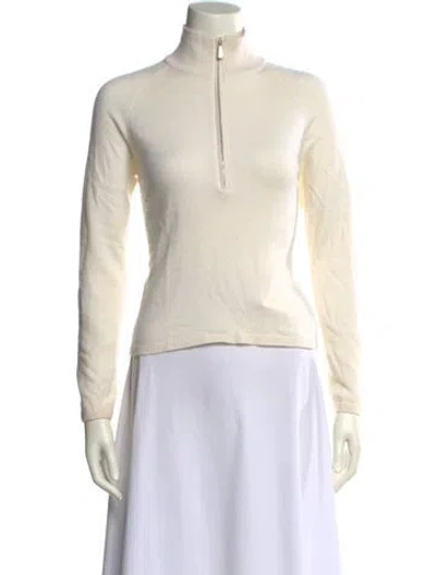 Pre-owned Malo Cashmere Turtleneck Sweater In Neutral