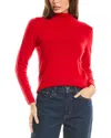 Malo Cashmere Turtleneck Wool & Cashmere-blend Sweater In Red