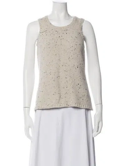 Pre-owned Malo Cashmere Tweed Pattern Sweater In Grey