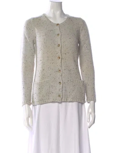 Pre-owned Malo Cashmere Tweed Pattern Sweater In Neutral