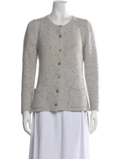 Pre-owned Malo Cashmere Tweed Pattern Sweater In Neutral