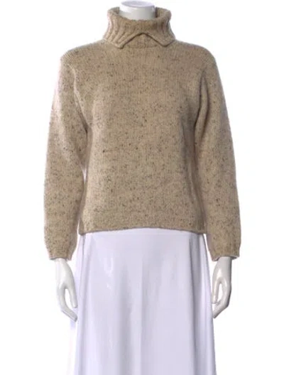 Pre-owned Malo Cashmere Tweed Pattern Sweater In Neutrals
