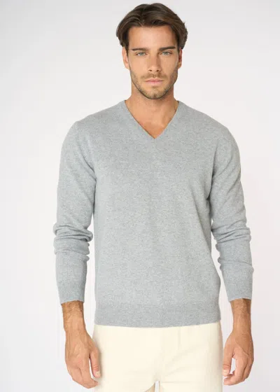 Malo Cashmere V Neck In Gray
