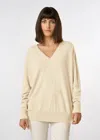 Malo Cashmere V Neck In Neutral