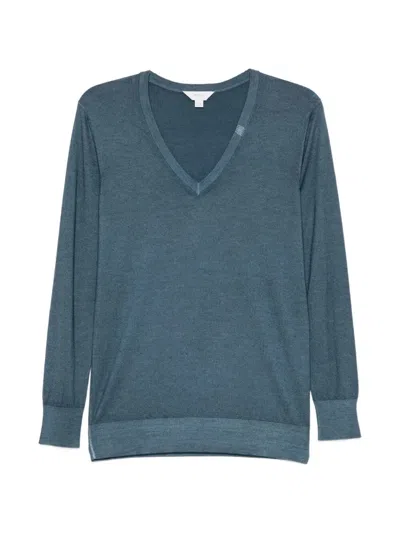 Malo Cashmere V Neck In Green