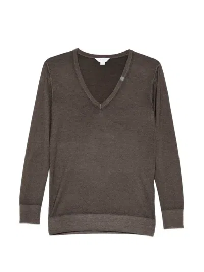 Malo Cashmere V Neck In Multi