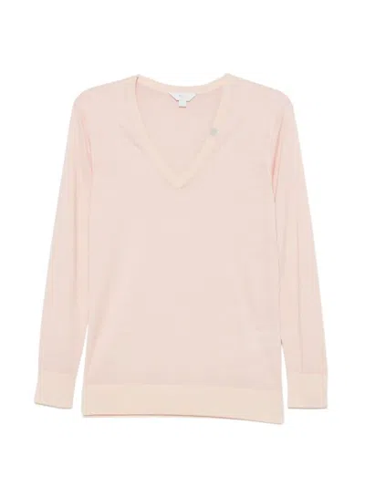 Malo Cashmere V Neck In Pink