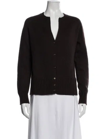 Pre-owned Malo Cashmere V-neck Sweater In Black