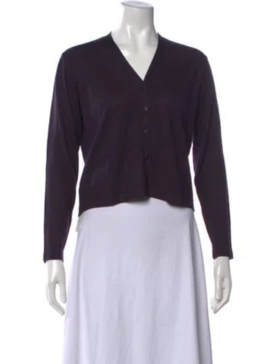 Pre-owned Malo Cashmere V-neck Sweater In Blue