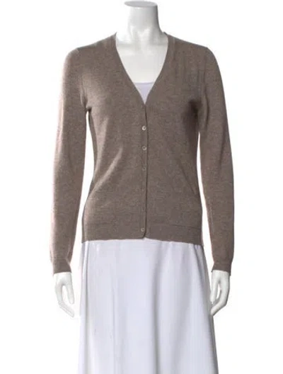 Pre-owned Malo Cashmere V-neck Sweater In Neutral