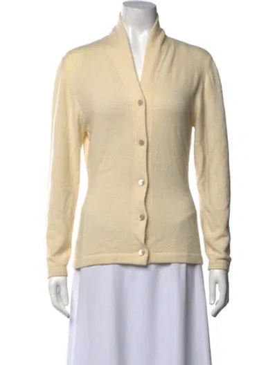 Pre-owned Malo Cashmere V-neck Sweater In Neutrals