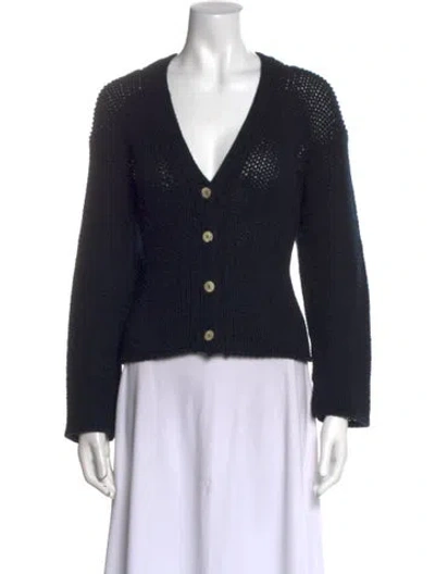 Pre-owned Malo Cashmere V-neck Sweater In Purple