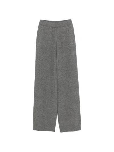 Malo Cashmere Wide-leg Trousers In Multi