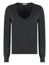 Malo Wool And Cashmere Sweater In Grey