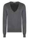 Malo Wool And Cashmere Sweater In Grey