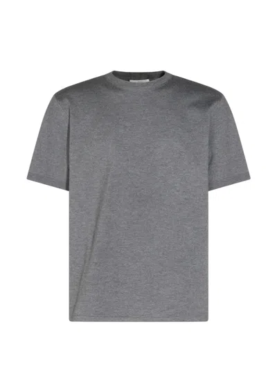 Malo Cashmere-silk Blend T-shirt In Gray
