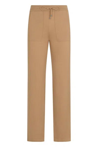 Malo Casual And Versatile Leather Pants, Suitable For Any Occasion. In Brown