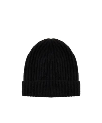 Malo Chunky-knit Beanie In Black