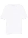 Malo T-shirt Girocollo In Jersey Di Cotone In White