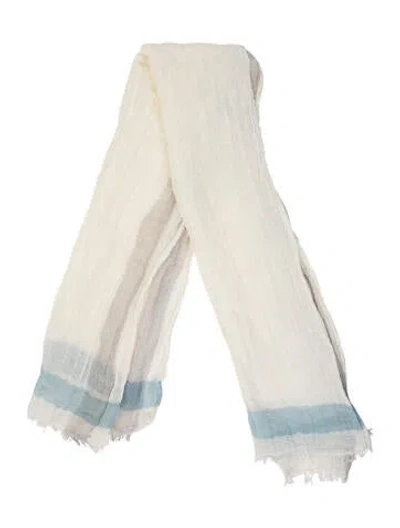 Pre-owned Malo Colorblock Pattern Shawl In Neutral