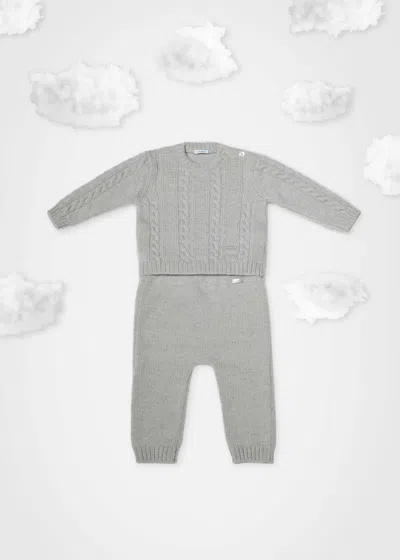 Malo Completino Baby In Cashmere In Gray