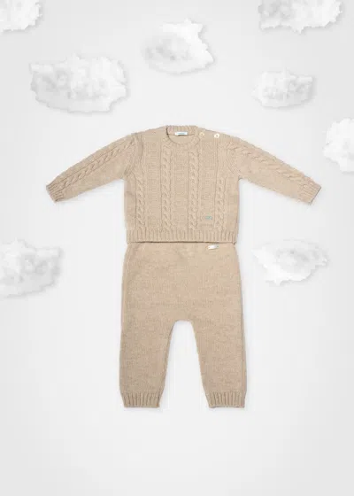 Malo Completino Baby In Cashmere In Brown