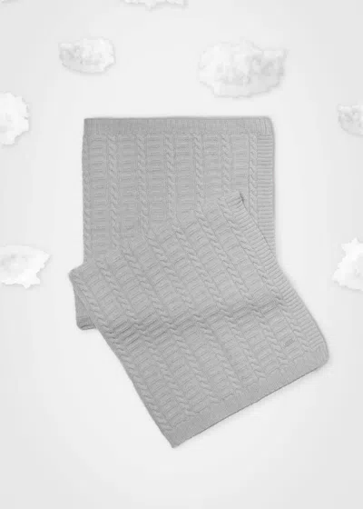 Malo Copertina Baby In Cashmere, 70x90 Cm In Gray