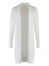 Malo Cotton Cardigan In 白色