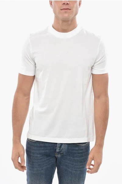 Malo Cotton Crew-neck T-shirt In White