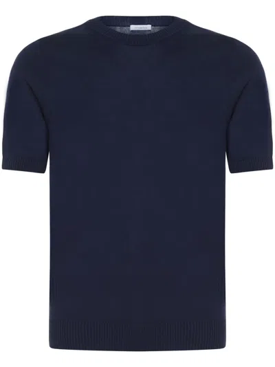 Malo Sleeveless Round Neck Ribbed Hem In Black