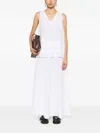 Malo Cotton Midi Skirt In Weiss