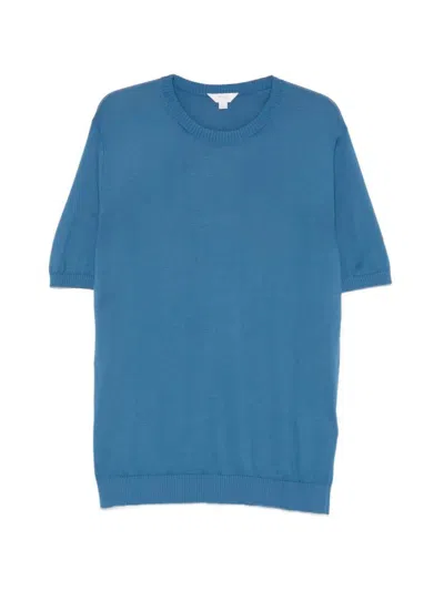 Malo Cotton Round Neck In Blue