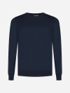 Malo Cotton Sweater In Blue