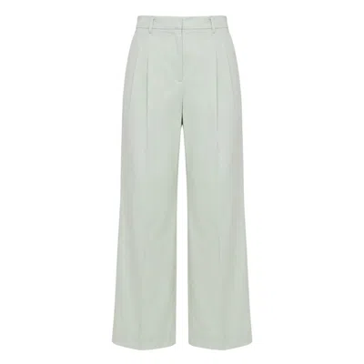 Malo Green Cotton Women Pants
