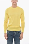 Malo Crew Neck Cashmere Blend Sweater In Yellow