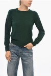 Malo Crew Neck Cashmere Blend Sweater In Green
