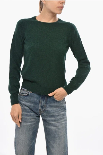 Malo Crew Neck Cashmere Blend Sweater In Green